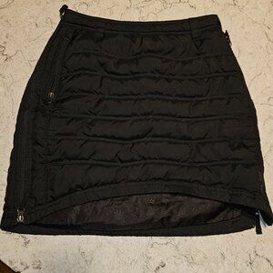 Skhoop Down Jonna Puffer Duck Down Mini Skirt in Black